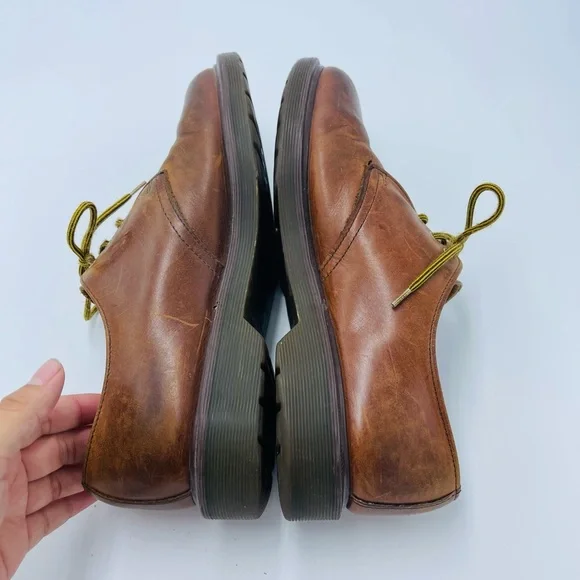 Mens Vintage Brown Oxford Made In England Dr. Martens 1461